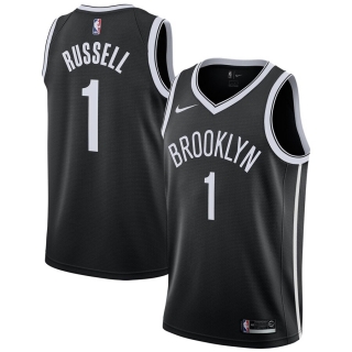 Men's Brooklyn Nets D'Angelo Russell Nike Black Swingman Jersey - Icon Edition