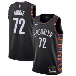 Men's Brooklyn Nets Nike Black Biggie Swingman Jersey - Music Edition