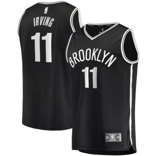 Brooklyn Nets Kyrie Irving Fanatics Branded Black 2019-20 Fast Break Replica Jersey - Icon Edition