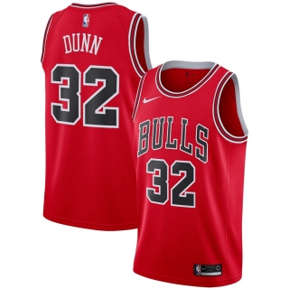 Men's Chicago Bulls Kris Dunn Nike Red Replica Swingman Jersey - Icon Edition
