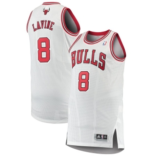 Men's Chicago Bulls Zach LaVine adidas White Finished Authentic Jersey