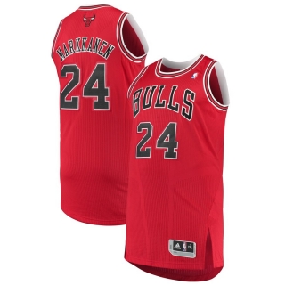 Men's Chicago Bulls Lauri Markkanen adidas Red Finished Authentic Jersey