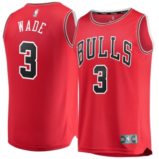 Men's Chicago Bulls Dwyane Wade Fanatics Branded Red Fast Break Replica Jersey - Icon Edition