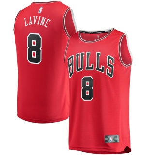 Men's Chicago Bulls Zach LaVine Fanatics Branded Red Fast Break Replica Jersey - Icon Edition