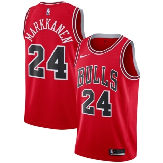 Men's Chicago Bulls Lauri Markkanen Nike Red Replica Swingman Jersey - Icon Edition
