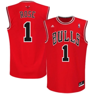 Mens Chicago Bulls Derrick Rose adidas Red Replica Road Jersey