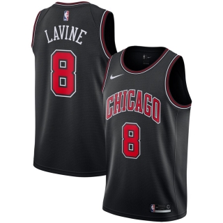 Men's Chicago Bulls Zach LaVine Nike Black Replica Swingman Jersey - Statement Edition