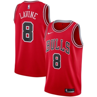 Men's Chicago Bulls Zach LaVine Nike Red Replica Swingman Jersey - Icon Edition