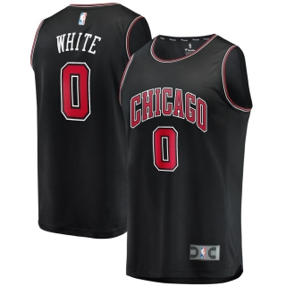 Men's Chicago Bulls Coby White Fanatics Branded Fast Break Replica Jersey - Statement Edition