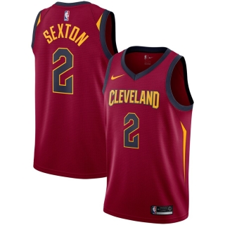 Men's Cleveland Cavaliers Collin Sexton Nike Wine Swingman Jersey