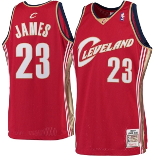 Cleveland Cavaliers LeBron James Mitchell & Ness Burgundy 2003-04  Rookie Authentic Jersey