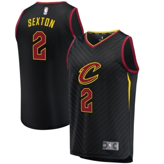 Men's Cleveland Cavaliers Collin Sexton Fanatics Branded Black Fast Break Alternate Jersey