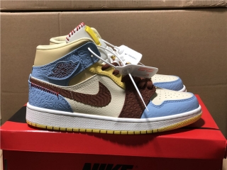Authentic Air Jordan 1 High Mid “Fearless” GS Shoes