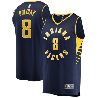 Men's Indiana Pacers Justin Holiday Navy Fast Break Player Replica Jersey - Icon Edition