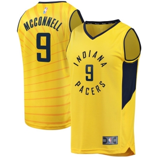 Men's Indiana Pacers TJ McConnell Gold Fast Break Player Replica Jersey - Statement Edition