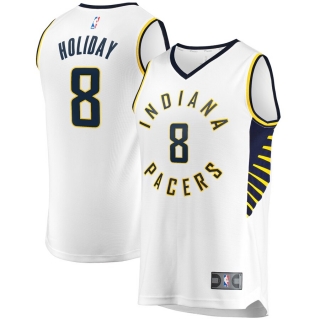 Men's Indiana Pacers Justin Holiday Fast Break Player Replica Jersey - Association Edition