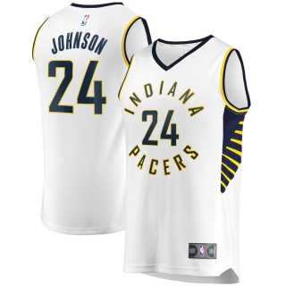 Men's Indiana Pacers Alize Johnson Fast Break Player Replica Jersey - Association Edition