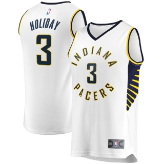Men's Indiana Pacers Aaron Holiday Fast Break Player Replica Jersey - Association Edition