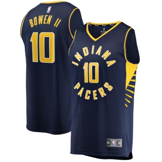 Men's Indiana Pacers Brian Bowen II Navy Fast Break Replica Jersey - Icon Edition