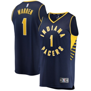 Men's Indiana Pacers TJ Warren Navy Fast Break Player Replica Jersey - Icon Edition