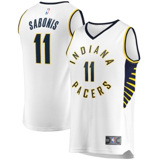 Indiana Pacers Domantas Sabonis Fast Break Player Replica Jersey - Association Edition