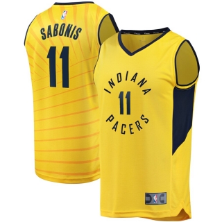 Men's Indiana Pacers Domantas Sabonis Fast Break Player Replica Jersey - Statement Edition