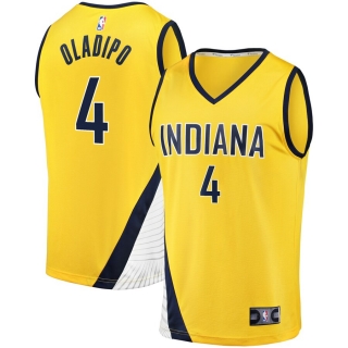Men's Indiana Pacers Victor Oladipo Gold Fast Break Replica Jersey – Statement Edition