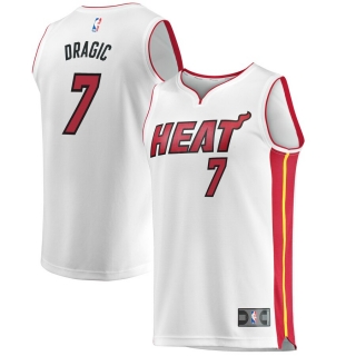 Men's Miami Heat Goran Dragic White Fast Break Jersey - Association Edition