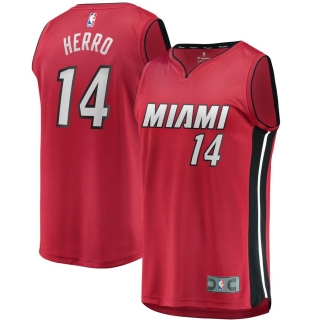 Men's Miami Heat Tyler Herro Red Fast Break Replica Jersey - Statement Edition