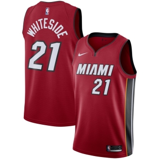 Men's Miami Heat Hassan Whiteside Nike Red Replica Swingman Jersey - Statement Edition