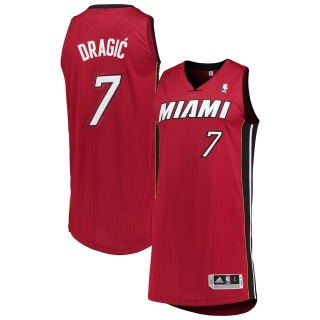 Men's Miami Heat Goran Dragic adidas Red Finished Authentic Jersey