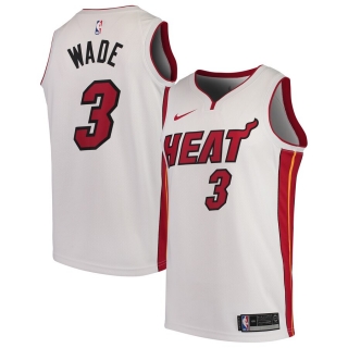 Men's Miami Heat Dwyane Wade Replica Swingman Jersey - Association Edition