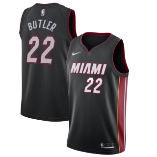 Men's Miami Heat Jimmy Butler Nike Black 2019-20 Swingman Jersey - Icon Edition