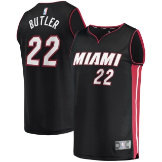 Men's Miami Heat Jimmy Butler Black Fast Break Replica Player Jersey - Icon Edition