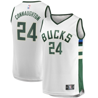 Men's Milwaukee Bucks Pat Connaughton Fast Break Replica Player Jersey - Association Edition
