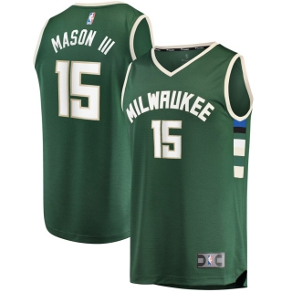 Men's Milwaukee Bucks Frank Mason III Fast Break Player Jersey - Icon Edition
