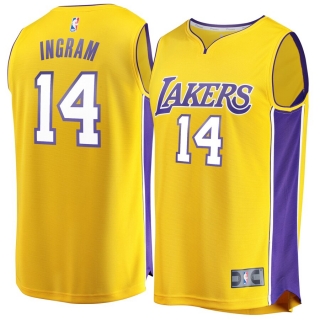 Men's Los Angeles Lakers Brandon Ingram  Gold Fast Break Replica Jersey - Icon Edition