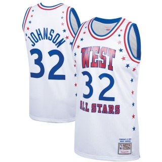 Men's Western Conference Magic Johnson Mitchell & Ness White 1983 All-Star