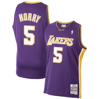 Men's Los Angeles Lakers Robert Horry Mitchell & Ness Purple 1999-2000