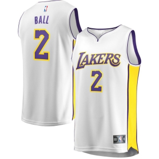 Men's Los Angeles Lakers Lonzo Ball Fast Break Replica Jersey - Association Edition