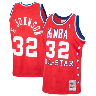 Men's Magic Johnson Mitchell & Ness Red Western Conference 1988 All-Star (2)