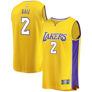 Los Angeles Lakers Lonzo Ball Fanatics Branded Gold Fast Break Replica Jersey - Icon Edition