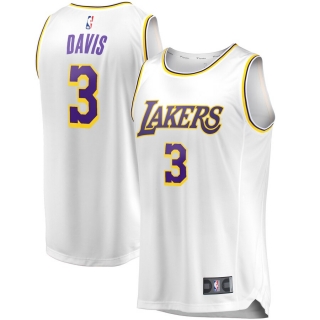 Men's Los Angeles Lakers Anthony Davis Fast Break Replica Player Jersey - Association Edition