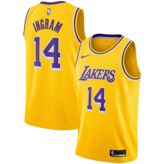 Men's Los Angeles Lakers Brandon Ingram Nike Gold Replica Swingman Jersey - Icon Edition