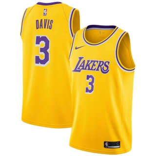Men's Los Angeles Lakers Anthony Davis Nike Gold 2019-20 Swingman Jersey - Icon Edition