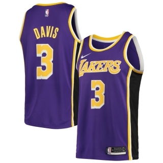 Men's Los Angeles Lakers Anthony Davis Purple 2019-20 Swingman Jersey - Statement Edition
