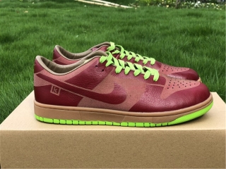 Nike Dunk Low 1-Piece Laser Varsity Red Chartreuse Women Shoes