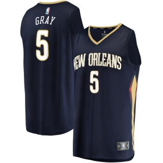 Men's New Orleans Pelicans Josh Gray Fanatics Branded Navy Fast Break Player Jersey - Icon Edition