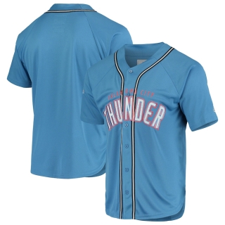 Men's Oklahoma City Thunder Starter Blue Legacy Baseball Jersey