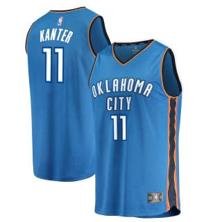 Men's Oklahoma City Thunder Enes Kanter Fanatics Branded Blue Fast Break Replica Jersey - Icon Edition